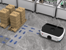 AGV -lyftrobot i hantering av aluminiumplattor
