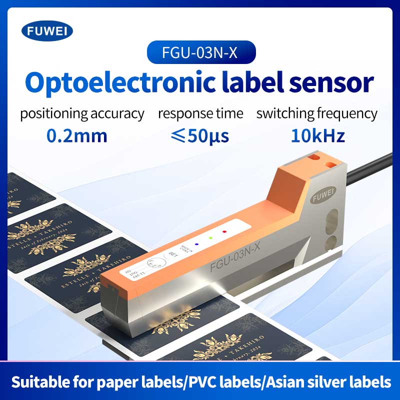 FGU-03N-X för fotoelektrisk etikettsensor för etiketteringsmaskin