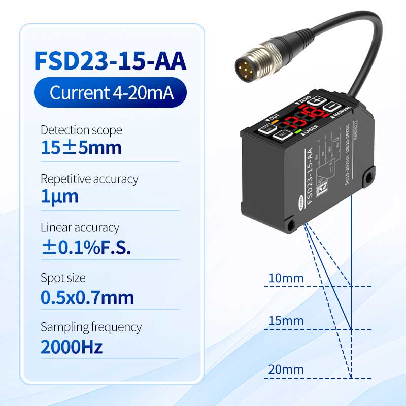 FSD23-15-AA Hög precision laserförskjutningssensor