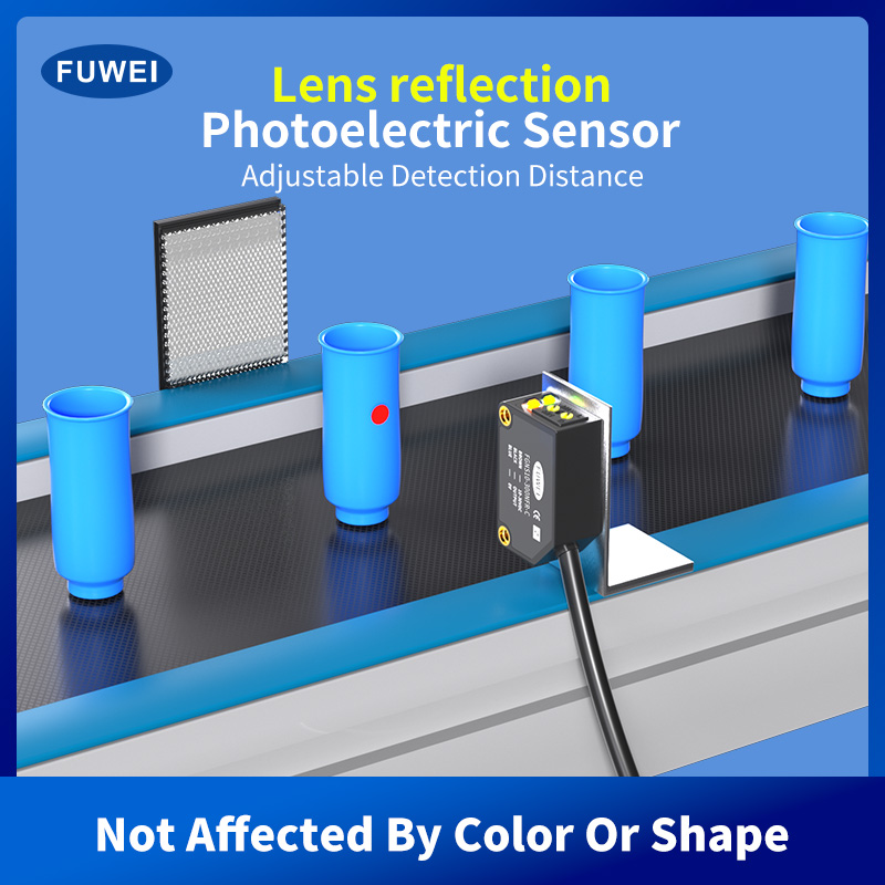 Linsreflektionsphotoelektrisk sensor FGNS10-300PFR-C